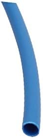 X-DREE 16.4 Ft Uzunluk 1mm iç Çap Poliolefin izoleli ısı Shrink hortum kablo Sarma Mavi (16.4 pies de largo 1 mm de