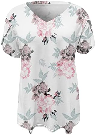 Yubnlvae Moda Rahat Kısa Kollu Kare Boyun Yaz Gevşek Fit Bluzlar 2023 Tişörtü Kadınlar için Katı Hafif