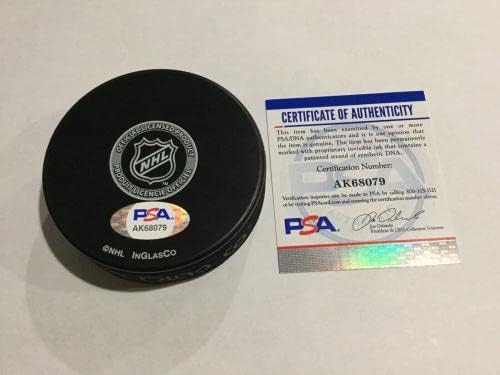 Spencer Knight İmzalı Florida Panthers Hokey Diski PSA DNA COA a İmzalı NHL Diskleri İmzaladı