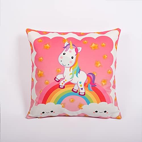 Unicorn Dekoratif Bebek / Çocuk Odası Atmak Yastık Örtüsü