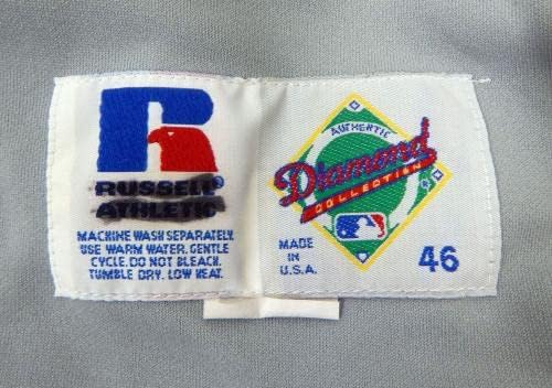 1995-99 Texas Rangers Oyunu Yayınlandı Gri Forma 46 DP22147 - Oyun Kullanılmış MLB Formaları