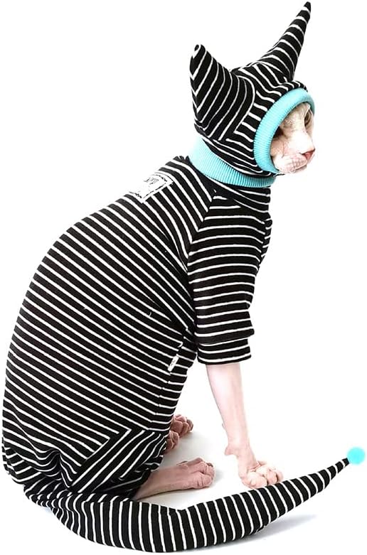 Dört Ayaklı Giyim Tüysüz Kedi Kazak Sfenks Kedi Giysileri Devon Rex Giyim Yumuşak Sonbahar Kış Yavru Kıyafetler Kediler