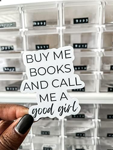 Bana Kitap Al ve Bana İyi Bir Kız De Kitapsever Kindle Çıkartması, Kitapsever Hisler Sevgililer Günü Galentine Günü