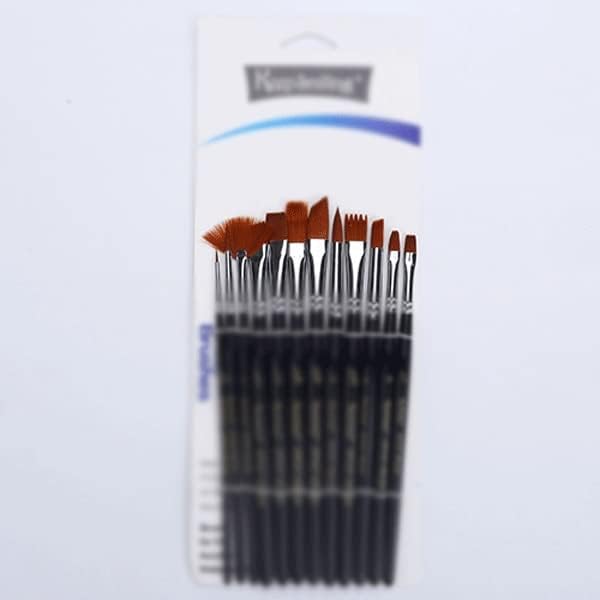 SDFGH Fırça Seti 12 Boyama Araçları Suluboya Akrilik Kalem Seti Kurulu Fırça Kanca Hattı Fırça Fırça (Renk: A, Boyut