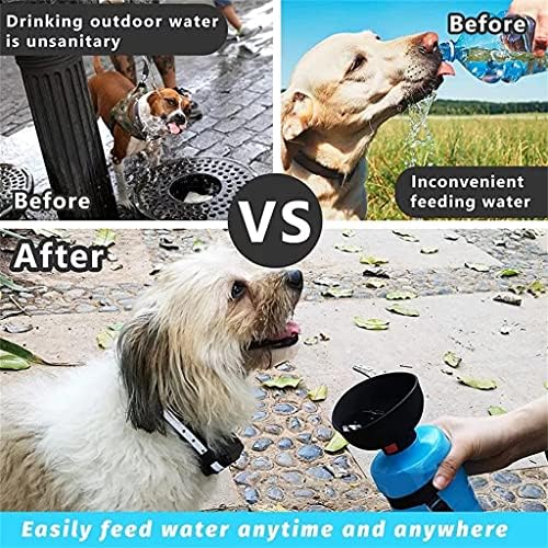 SLATIOM Taşınabilir Köpek su Şişesi Katlanabilir Pet besleyici Kase Su Şişesi Evcil Açık Seyahat Içme köpek maması