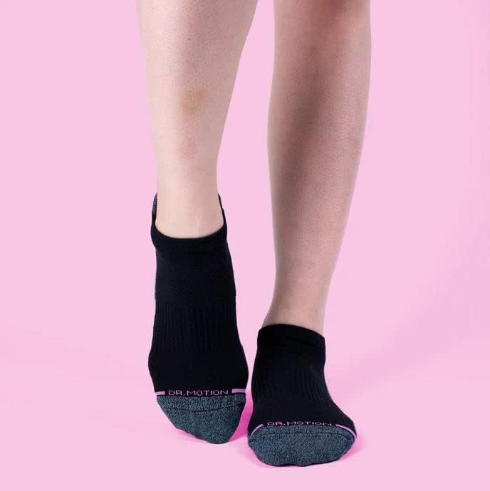 Dr. Hareket Bayan Düşük Kesim Yastıklı Nefes Sıkıştırma Ayak Bileği Çorap Kemer Desteği ile 6 Pairs