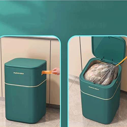SAWQF çöp tenekesi İskandinav Tarzı Mühür Basın Mutfak Banyo Ofis Depolama Kovası Çöp Kutuları Aksesuarları kapaklı