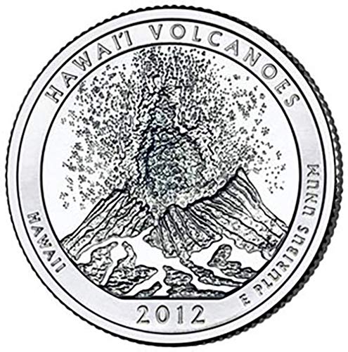 2012 S BU Hawaii Volkanları Ulusal Parkı NP Çeyrek Seçimi Dolaşımsız ABD Darphanesi