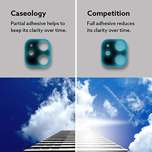 Caseology Lens Koruyucu iPhone 12 ile Uyumlu Kamera Lens Koruyucu 2'li Paket (2020) - Mavi