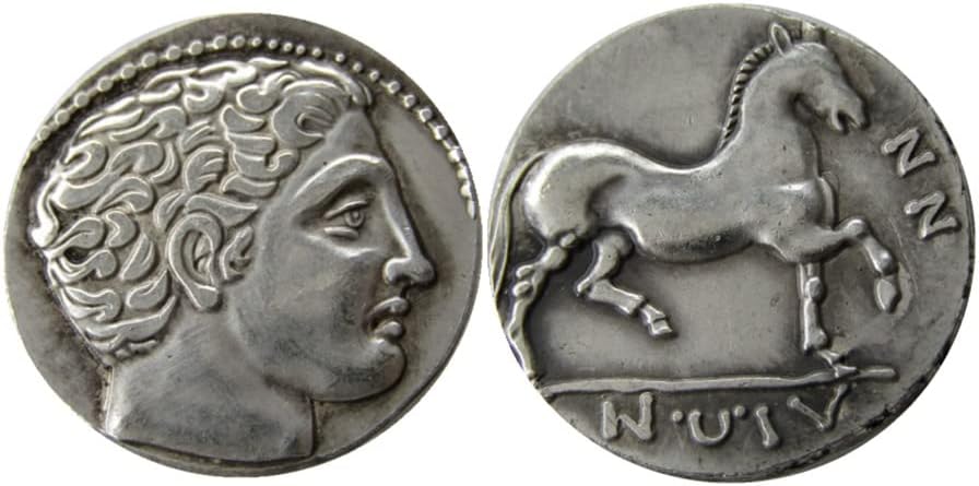 Gümüş Dolar Antik Yunan Sikke Dış Kopya Gümüş Kaplama hatıra parası G44S