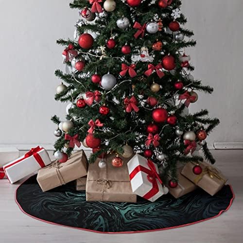 Koyu Mavi ile Lamba Şekiller Noel Ağacı Etek Dantel Up Noel Süslemeleri Noel Ağacı Mat Tatil Dekorasyon