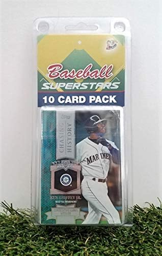 Ken Griffey Jr. - (10) Kart Paketi MLB Beyzbol Süperstarı Ken Griffey Jr. Başlangıç Kiti tüm Farklı kartlar. Özel