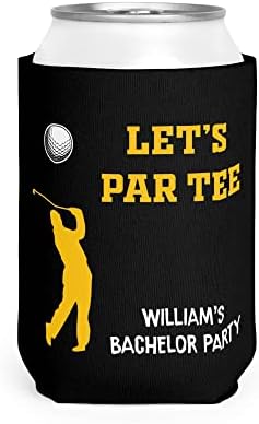 LASFOUR Kişiselleştirilmiş Komik Can Soğutucu Kollu Golf Erkekler İçin, Uyar Standart 12 Oz Kutular, Bekarlığa Veda