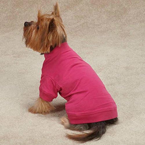 Zack & Zoey T-Shirt Köpekler için Parlak Renkli Köpek Tshirt Sıcak Elastik Boyun Kollu (Büyük Deniz Mavisi)