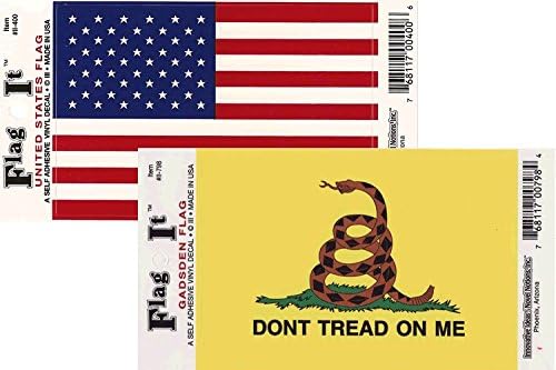 Gadsen / ABD Bayrağı Çıkartma Kombo Paketi
