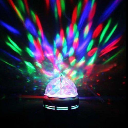 ucomshop E27 3W LED tam renkli dönen ışık E27 disko parti kulübü etkisi sahne ışığı