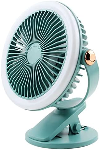 SDFGH Masaüstü Klip Fan 720 ° Dönen Ayarlanabilir Gece Lambası USB Şarj Edilebilir Taşınabilir Fan Açık Kamp Ev için