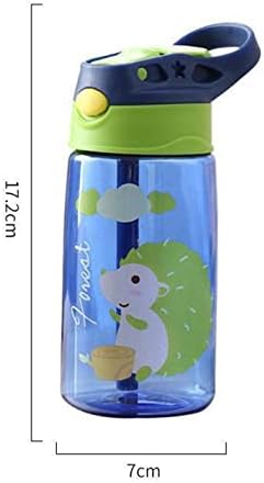 SEİJY saman fincan plastik su şişeleri öğrenci su ısıtıcısı su şişeleri okul (Renk: pembe, Boyutu: bir boyut)