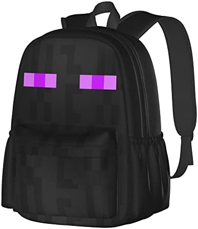 ZOSENY Çocuklar erkekler için sırt çantası Kızlar, Okul Anime Laptop Sırt Çantası (17 inç), Siyah seyahat erkekler