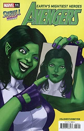Yenilmezler (8. Seri) 56A VF / NM; Marvel çizgi romanı / 756 Skrull varyantı Dişi Hulk