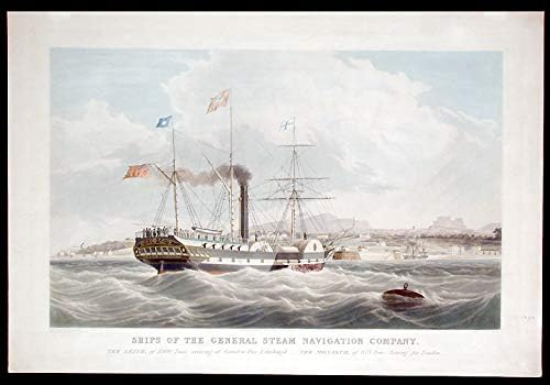 General Steam Navigasyon Şirketinin Gemileri. 1000 Tonluk Leith, Edinburgh'daki Granton İskelesi'ne varıyor. - 875