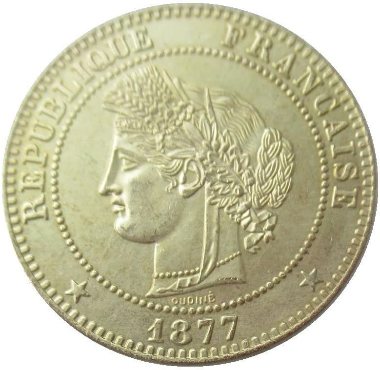 10 centimes 1875, 1877 Fransız Yabancı Kopya hatıra parası