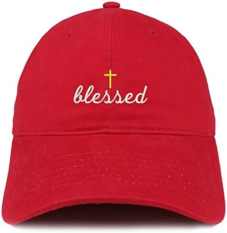 Trendy Giyim Mağazası Mübarek Çapraz İşlemeli Yumuşak Pamuklu Baba Şapkası