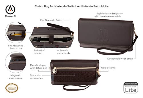 Nintendo Switch veya Nintendo Switch Lite için PowerA El Çantası, Taşıma Çantası, Saklama Kutusu, Konsol Çantası,