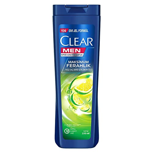 Yeni Sıvı Jel Formülü Temizle Erkekler Kepek Önleyici Şampuan Maksimum Ferahlık Limon Özü Yağlı Saç Derisi için 350