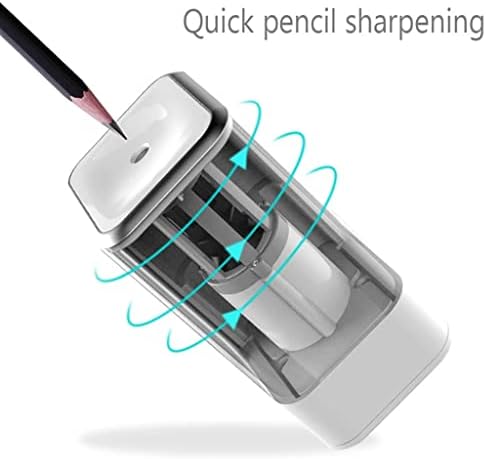 FZZDP Siyah Beyaz Profesyonel Elektrikli Kalemtıraş Kalem Elektrikli Ağır Mekanik Otomatik (Renk: D, Boyutu: 1)
