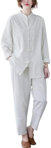 MOONETTO Bayan Çin Geleneksel Tai Chi Üniformaları Kung Fu Giyim Dövüş sanatları Takım Elbise Pamuk Kanat Chun Tang