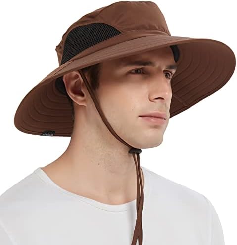 EİNSKEY güneş şapkası Erkekler/Kadınlar için, su Geçirmez Geniş Ağız Kova Şapka Katlanabilir Boonie Şapka Balıkçılık
