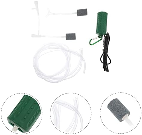 Angoily 1 Takım Akvaryum hava pompası USB Şarj Balık Tankı Havalandırıcı Pompa Çift Çıkışlı Sessiz Oksijen Pompası