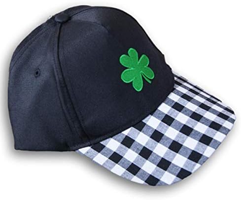 Perakende Aziz Patrick Günü Shamrock Beyzbol Şapkası Benim Şanslı Şapka Siyah ve Beyaz-Bir Boyut Ayarlanabilir