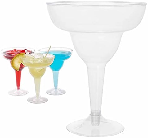 12 Plastik Margarita Gözlük Tek Kullanımlık Flüt Düğün Şarap Daiquiri Cam