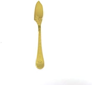 Mepra AZC1095CB1120 Kazablanka Buz Oro Masa Balık Bıçağı, [48'li paket], 21 cm, Fırçalanmış Altın Kaplama, Bulaşık
