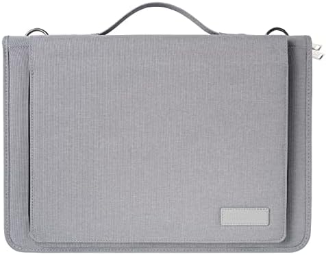 Broonel Gri Deri Dizüstü Messenger Kılıf-Lenovo ThinkPad P43s 14 inç ile Uyumlu