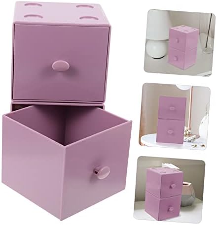 Zerodeko 8 pcs Kompakt Küp Takı Çekmece Durumda Sanat Organizatörler Banyo için Masa Dresser Depolama Ev Büyük Zanaat