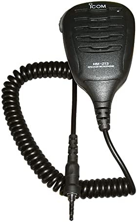 ICOM HM - 213 Su Geçirmez Yüzer Hoparlör/Mikrofon, Siyah, Bir Boyut