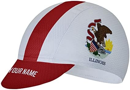 Özelleştirilmiş Illinois Unisex Bisiklet Şapkası Bisiklet Şapkaları Kask Astar Şapka