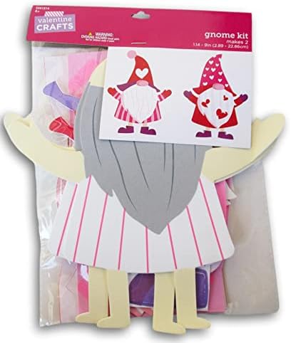Sevgililer Günü için Sevgililer Gnomes Köpük Zanaat Kiti-2 Yapar