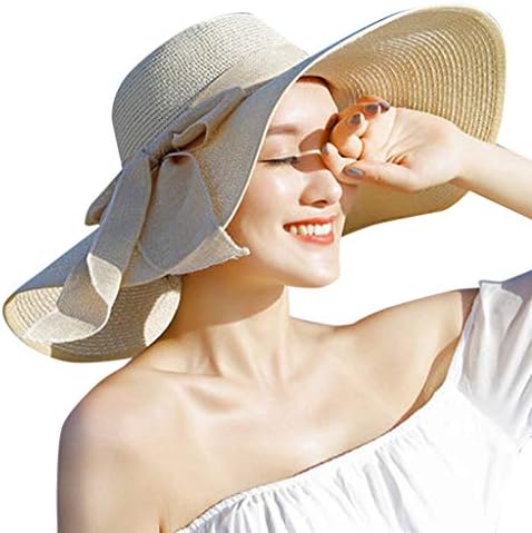 Kadınlar Büyük Ağız Hasır Şapka Güneş Disket Geniş Ağız Bayan Yaz Kapaklar Yeni İlmek siperlikli şapka Bayanlar Katlanır