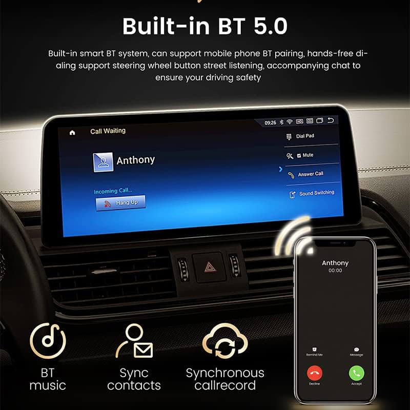 Android 12 Araba Radyo Stereo BMW 3 Serisi için E90 E91 E92 2005-2012 Sol El Orijinal Ekran Olmadan, Biorunn 10.25