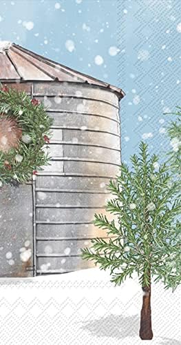 Noel Silo Misafir Havluları-32 CT | Peçeteler Peçeteler Büfe Mutfak veya Banyo Parmak Ucu el havluları, 4.5 x 8.5