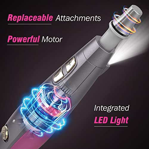 LED ışıkları ve Elektrikli Tırnak Matkabı ile Beautural 10X Büyüteçli Makyaj Aynası Paketi, Profesyonel Akrilik Tırnaklar