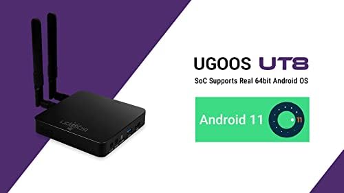 Ugoos UT8 TV Kutusu Android 11 DDR4 4GB RAM 32GB ROM RK3568 WıFı 6 1000M LAN BT5. 0 USB 3.0 4K 60fps H. 265 HDR Set