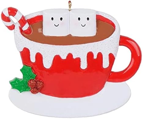 POYURA Noel Malzemeleri, Parti Decoratiost, Noel Ağacı Süsleme Asılı Kahve Fincanı Noel Reçine Hatıra Dekorasyon Style1