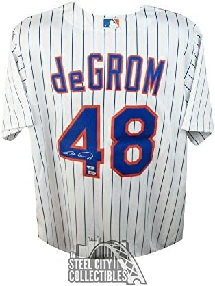 Jacob deGrom İmzalı New York Mets Nike Beyzbol Forması-Fanatikler - İmzalı MLB Formaları