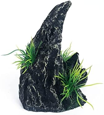 J-Star Küçük Akvaryum Dekorasyon Dağ Manzaralı, Akvaryum Taş Sanat Simülasyon Süs Dağ Peyzaj Süs Kaya Balık Tankı
