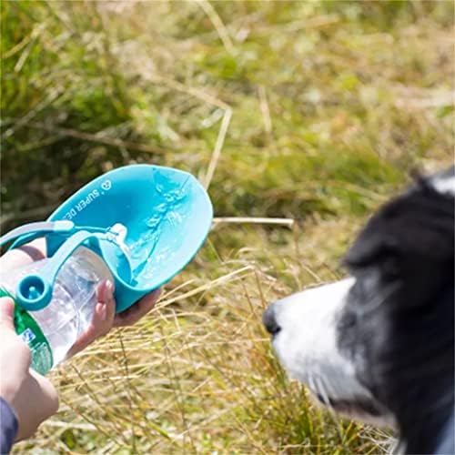 SLATIOM 580ml Taşınabilir Pet Köpek Su Şişesi Yumuşak Yaprak Tasarım Seyahat Köpek Kase Köpek İçme Açık Pet su sebili